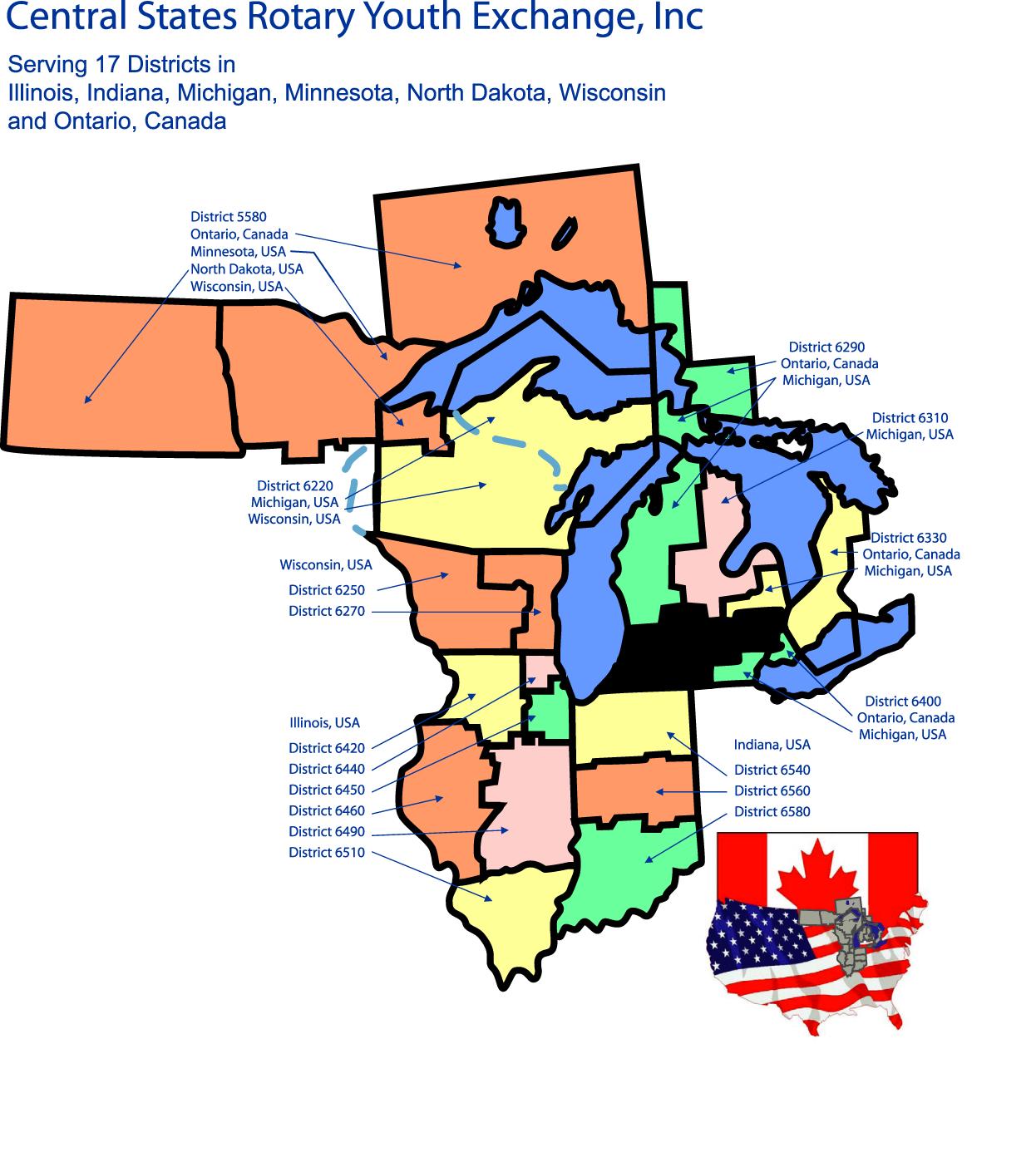 Youth Exchange Program District Information